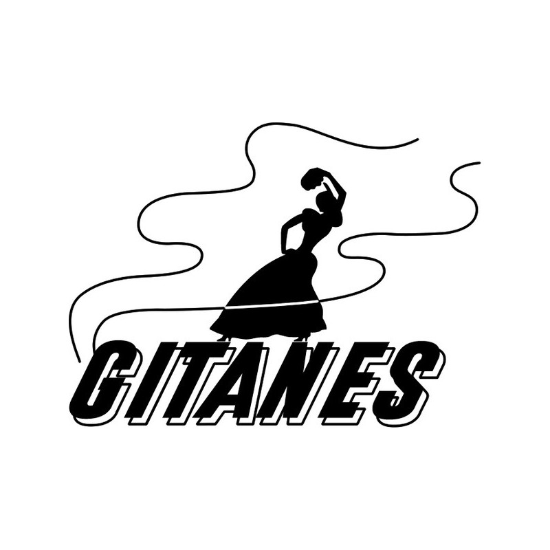 Autocollant GITANE logo paquet noir/blanc  L 100 H 74 mm .png