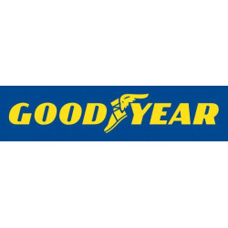 STICKER GOOD YEAR  Logo jaune fond bleuL 80 H 20 mm