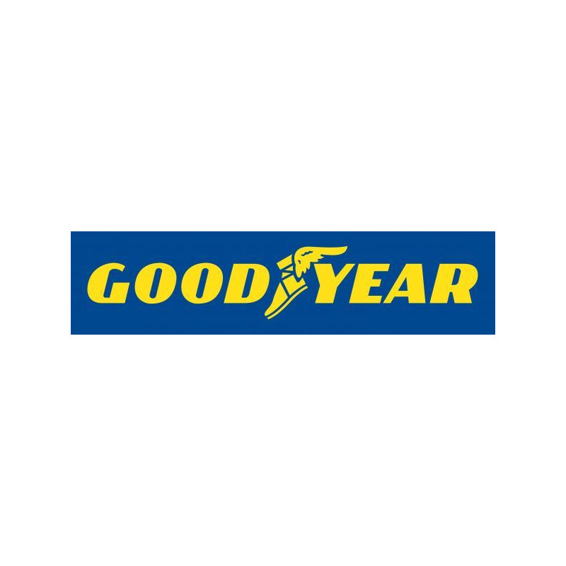 STICKER GOOD YEAR  Logo jaune fond bleuL 80 H 20 mm