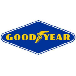 Autocollant GOOD YEAR losange blanc-bleu L 90 h 45 mm