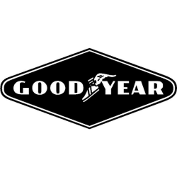 STICKER GOOD YEAR Losange noir L 190 h 90 mm