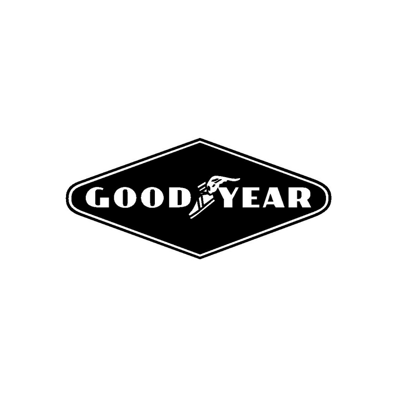 STICKER GOOD YEAR Losange noir L 190 h 90 mm