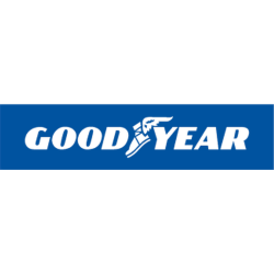 STICKER GOOD YEAR rectangle bleu-blanc L 125 H 30 mm