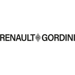 STICKER GORDINI Lettrage RENAULT GORDINI blanc L 820 H 100 mm