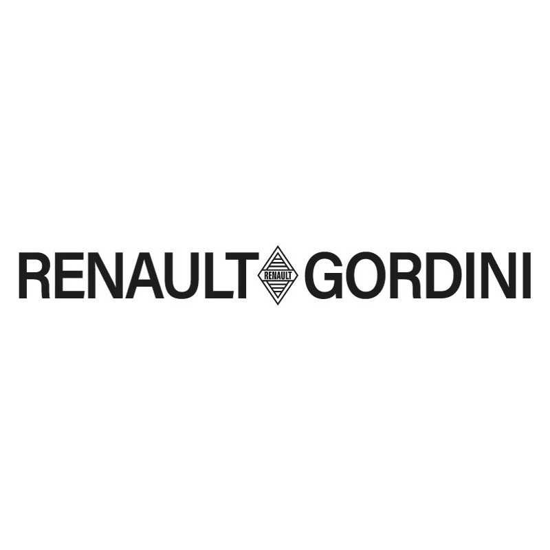 STICKER GORDINI Lettrage RENAULT GORDINI blanc L 820 H 100 mm