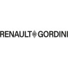 STICKER GORDINI Lettrage RENAULT GORDINI blanc L 820 H 100 mm