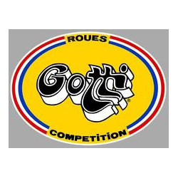 Autocollant GOTTI Logo ovale compétition jaune L 190 H 140 mm