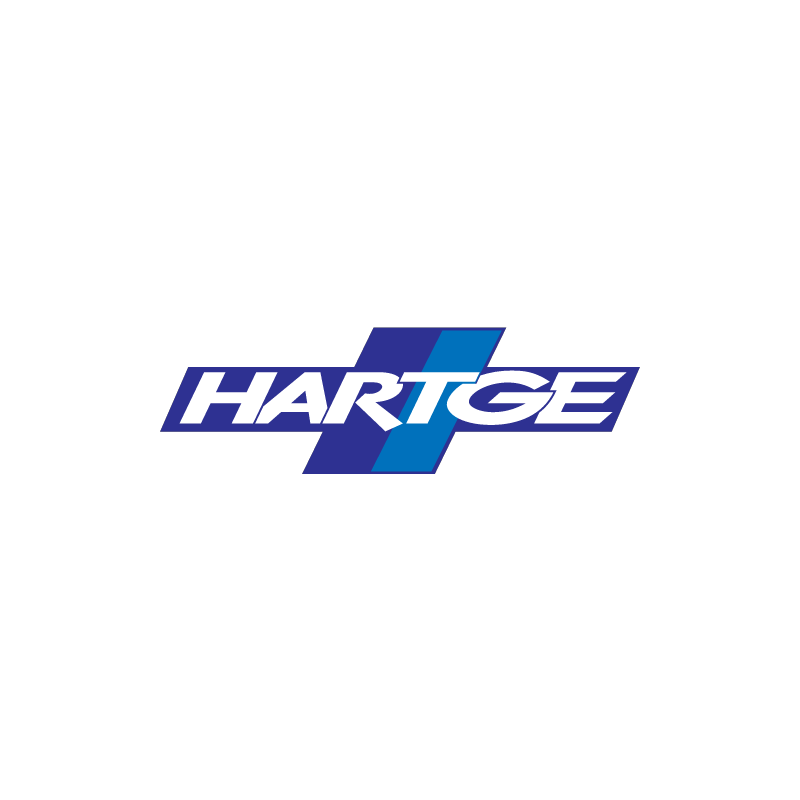 Autocollant HARTGE logo Blanc/bleu L 80 H 25 mm