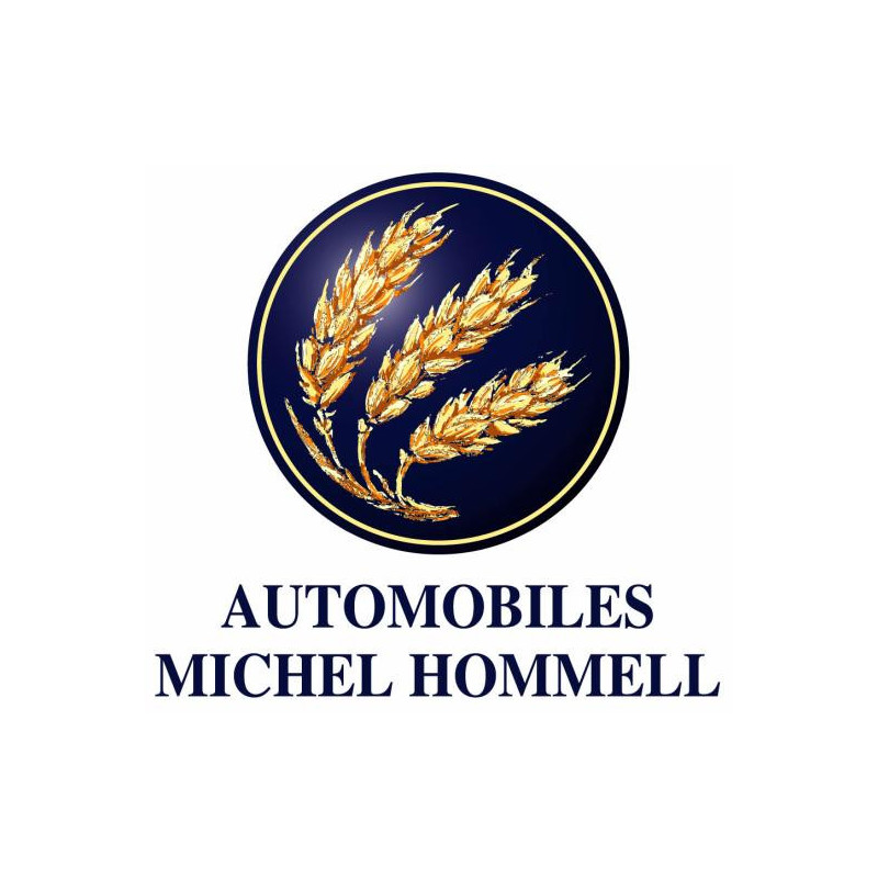 Autocollant HOMMEL automobiles michel hommel  L 60 H 60 mm