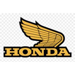 Autocollant HONDA Logo Aile G or  L 100 H 60 mm.png