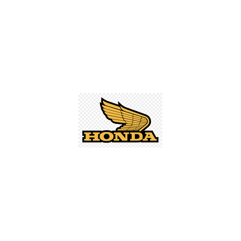 Autocollant HONDA Logo Aile G or  L 100 H 60 mm.png