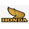 Autocollant HONDA Logo Aile G or  L 100 H 60 mm.png