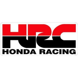 Autocollant HONDA logo HRC noir/rouge L 100 H 40 mm