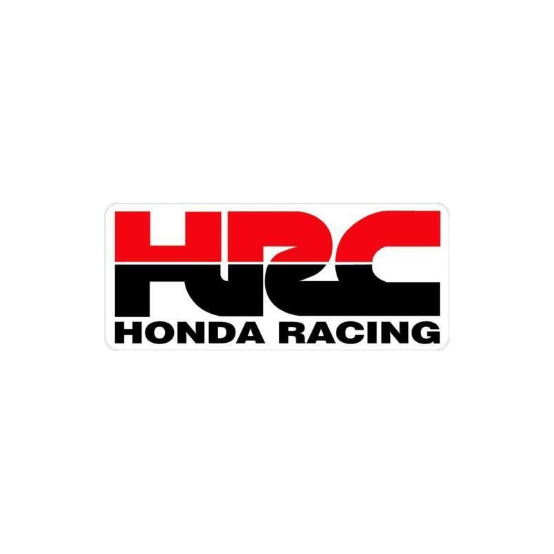 Autocollant HONDA logo HRC noir/rouge L 100 H 40 mm