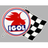 STICKER IGOL damier L 60 H 42 mm