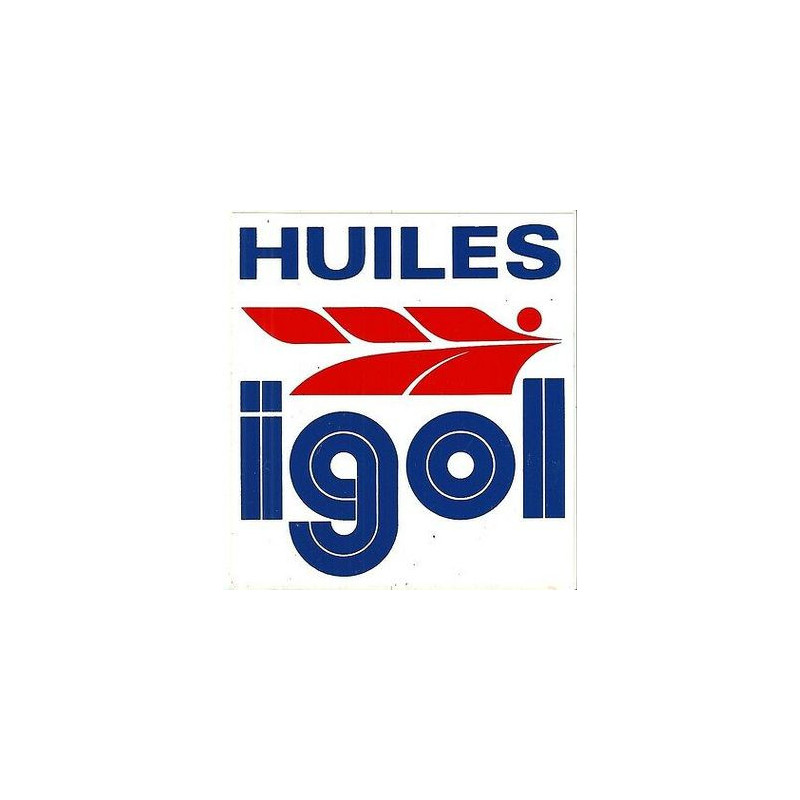 Autocollant IGOL logo hiles carré L 50 h 50 mm