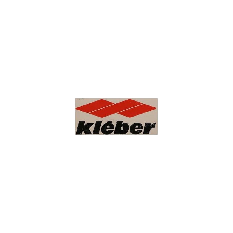 Autocollant KLEBER logo 1980 L 100 H 80 mm