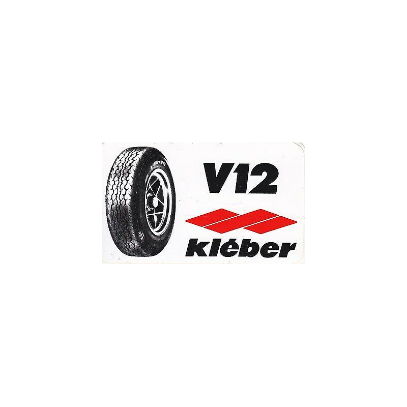 STICKER KLEBER-V12 L 50  H 30 mm