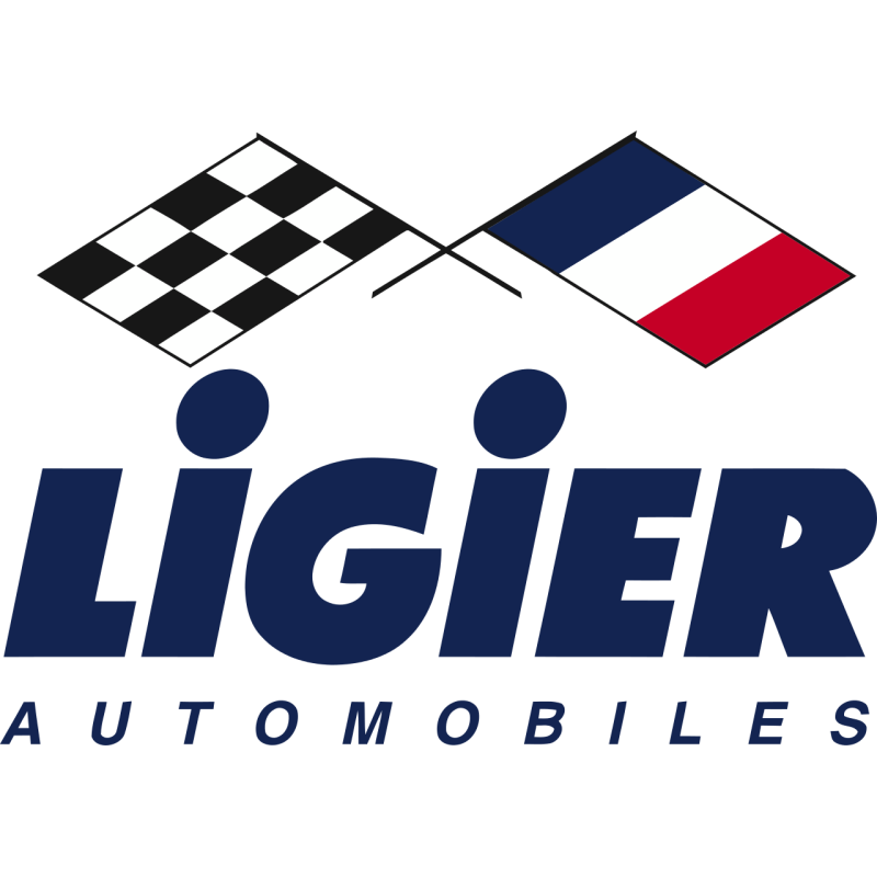 Autocollant LIGIER Logo drapeaux L 100 H 70 mm