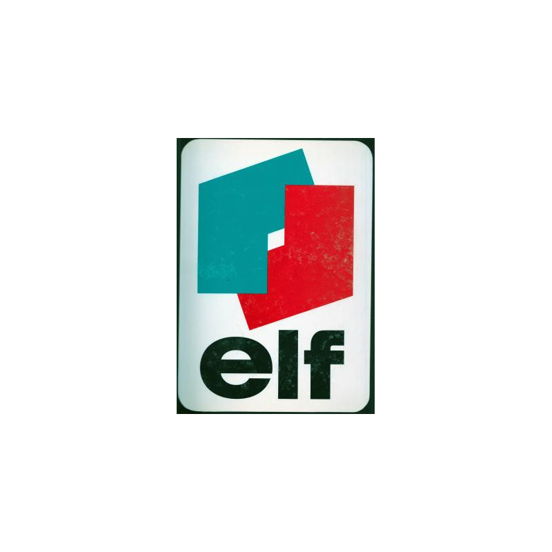 Autocollant ELF premier logo  L 100 H 140 mm