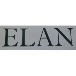 STICKER LOTUS Logo ELAN noir L 70 H 40 mm