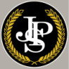 STICKER LOTUS logo JPS noir/blanc/or diam 50 mm