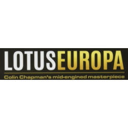 Autocollant LOTUS logo lotus europa blanc/jauneL 120 H 30 mm