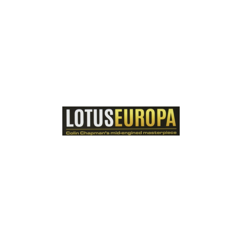 Autocollant LOTUS logo lotus europa blanc/jauneL 120 H 30 mm