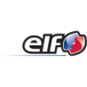 Autocollant ELF logo ecriture blanc L100 H 29 mm