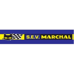 Autocollant SEV MARCHAL Bandeau Bleu L 250 H 50 mm