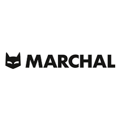 Autocollant SEV MARCHAL Chat+Marchal noir orizontal L 80 H 19 mm