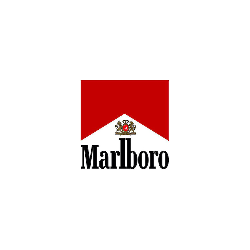 Autocollant MARLBORO Ancien Logo L 100 H 100 mm