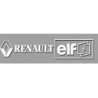 Autocollant ELF-RENAULT-logo blanc L 90 h 19 mm