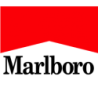 Autocollant MARLBORO-Logo rouge carré L 80 h 70 mm