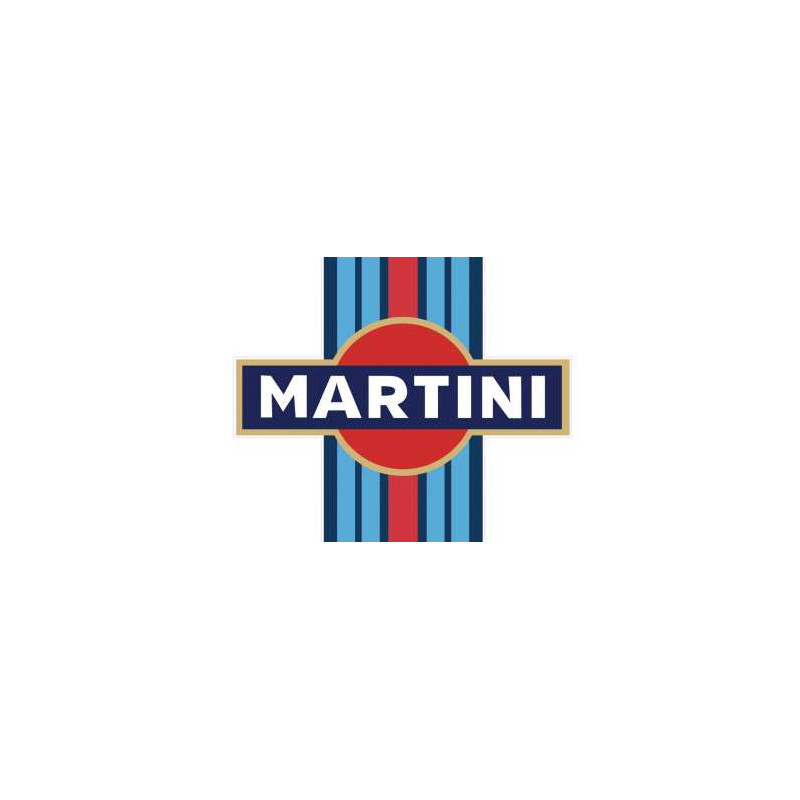 Autocollant MARTINI logo rectangle L 125 H 70 mm