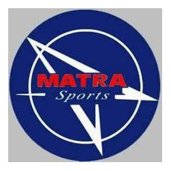 Autocollant MATRA logo Matra Sport bleu rouge diam 50 mm ou sur mesure