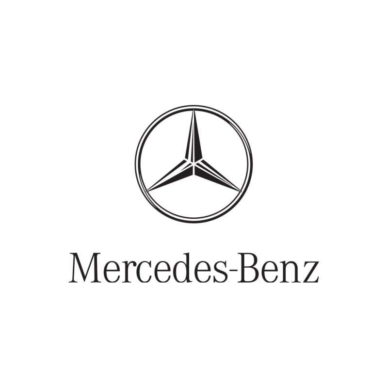 Autocollant MERCEDES-logo 2008 L 50 H 25 mm