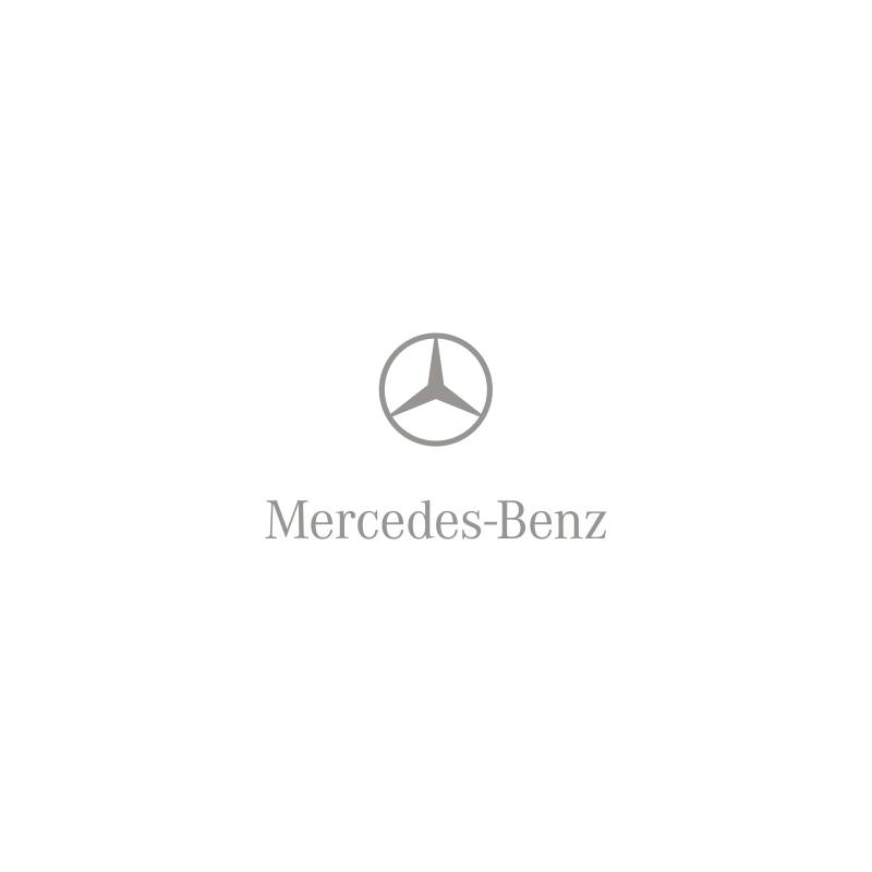 Autocollant MERCEDES-logo 2009 L 50 H 25 mm