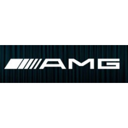 Autocollant AMG-Logo lettrage blanc  SANS fond noir  L100 h 10 mm ou sur mesure