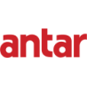 Autocollant ANTAR logo lettrage rouge  L 120 H 40 mm