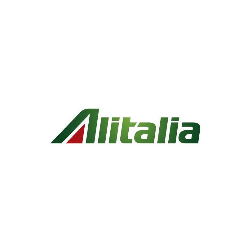 Autocollant ALITALIA logo vert italique L 145 h 30 mm