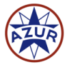 Autocollant AZUR-LOGO Diam 50 mm