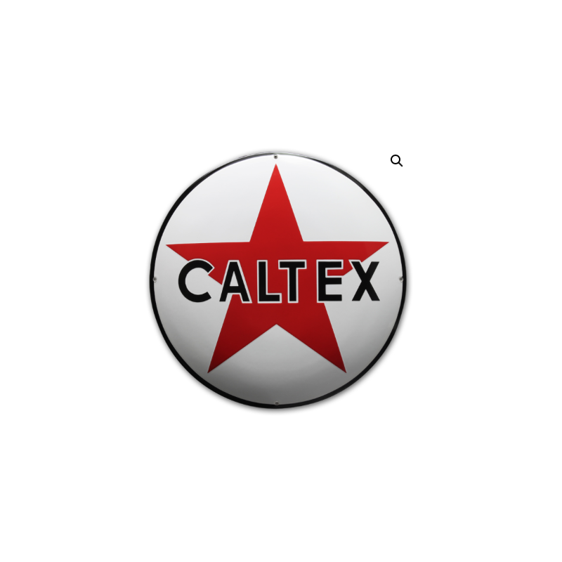 Autocollant CALTEX logo etoile diam 50 mm