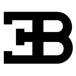 Autocollant BUGATTI-logo EB noir L100 H 75 mm