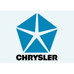 STICKER CHRYSLER-Log etoile  L 100 H 100 mm