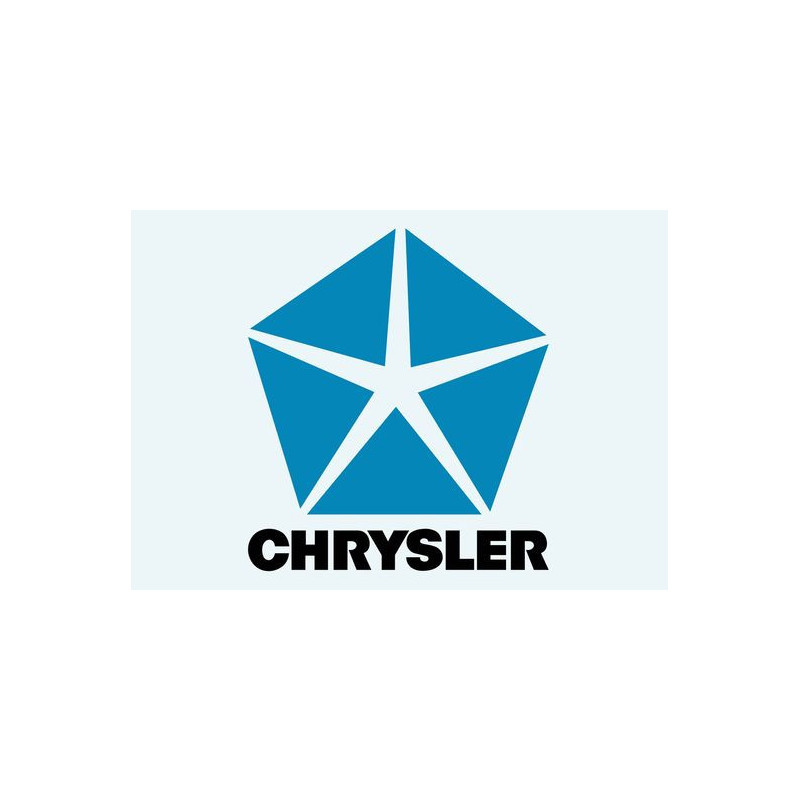 STICKER CHRYSLER-Log etoile  L 100 H 100 mm