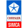 Autocollant CHRYSLER-Logo Chrysler Simca L 75 H 140 mm