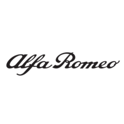 Autocollant ALFA ROMEO logo lettrage noir L 130 mm H 29 mm