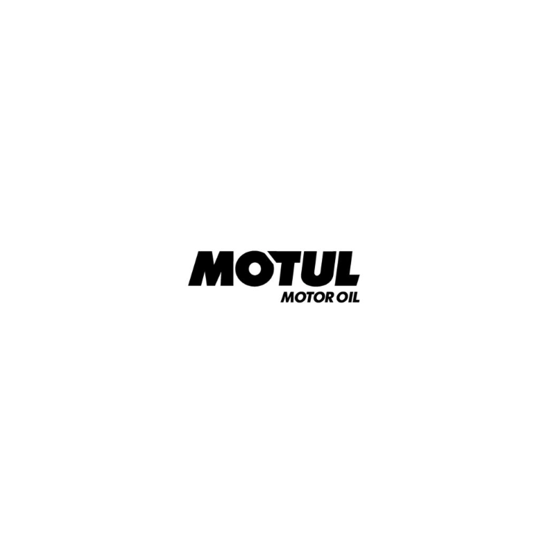 Autocollant MOTUL motor oil lettrage noir 44 H 13 mm