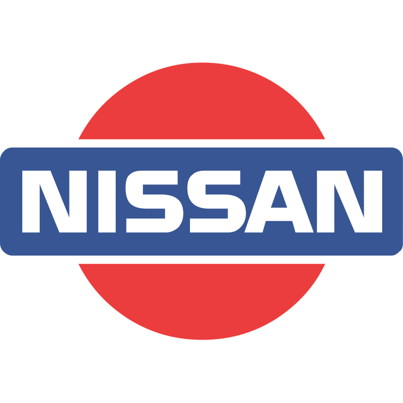 STICKER NISSAN logo 1984-2001 L 58 H 40 mm